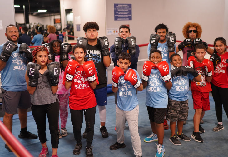 Boxing Glove Donation to Tampa Police Athletic League